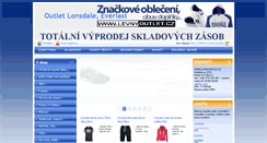 Desktop Screenshot of levnyoutlet.cz